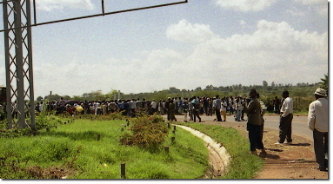 ナイロビの群衆