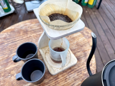 コーヒーを頂く コーヒーを頂く