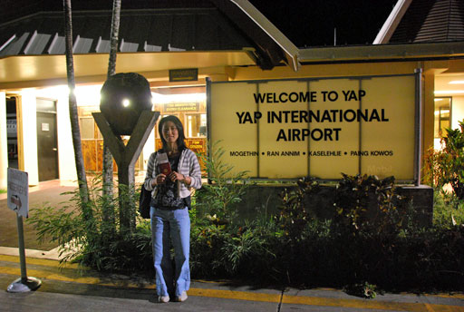 ヤップ国際空港に別れを告げる