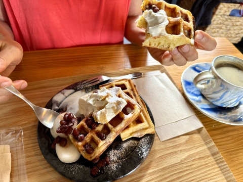 ワッフルにも辿り着いた ワッフルにも辿り着いた