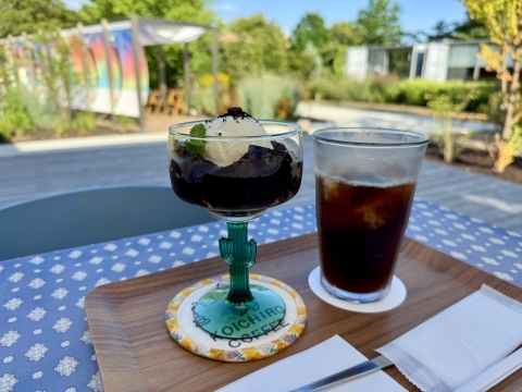 急冷アイスコーヒーとコーヒーゼリー 急冷アイスコーヒーとコーヒーゼリー
