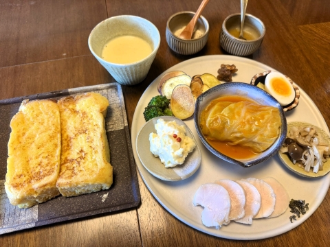 豪勢な朝食 豪勢な朝食